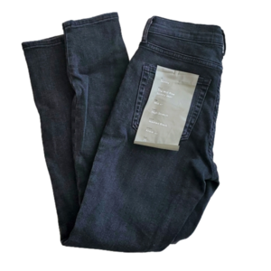 Everlane Distressed Washed Black Mid Rise Skinny High Stretch Jean Size 25 NWT